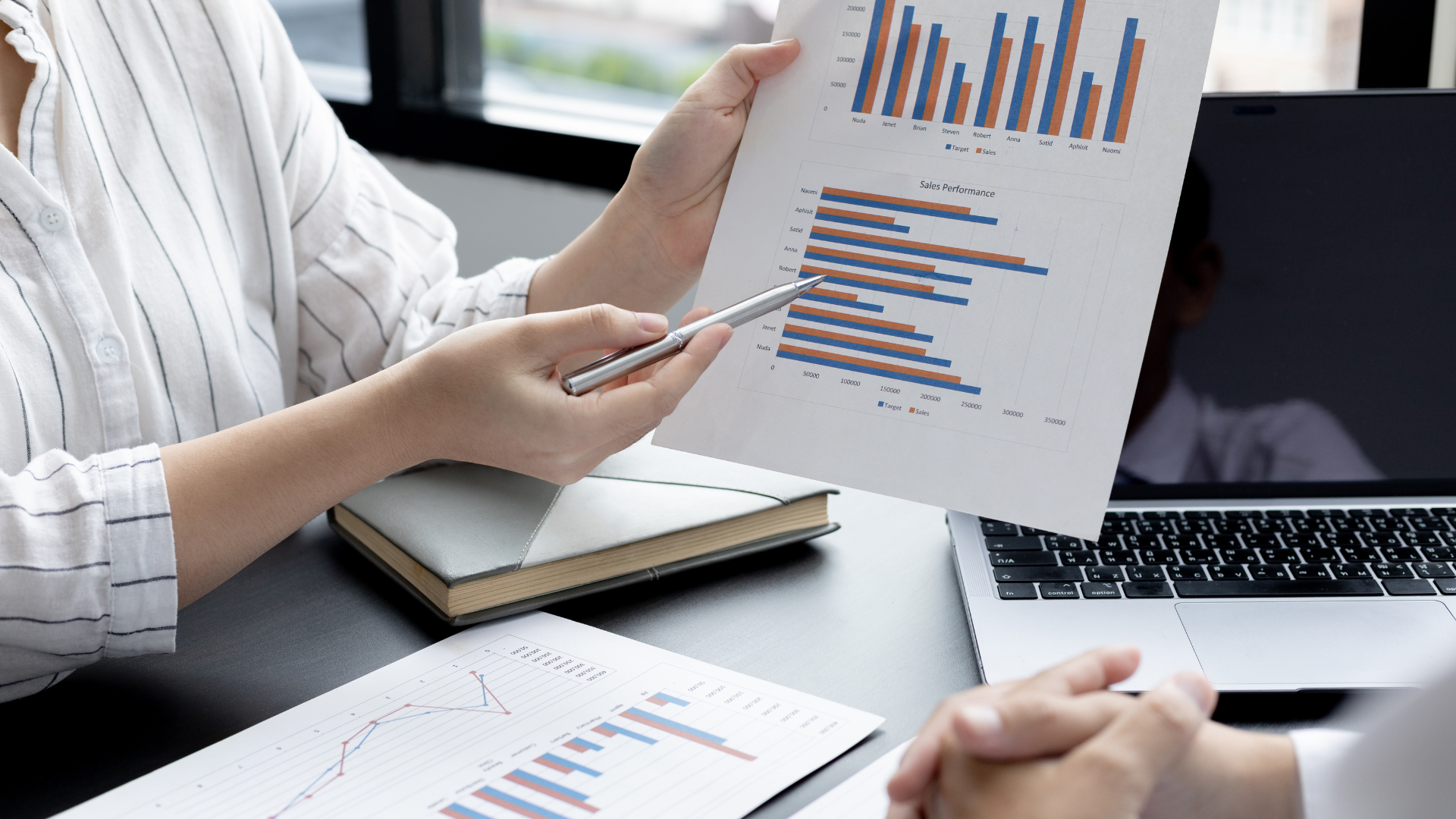 Start-up workspace with laptops